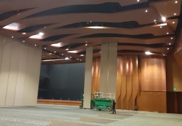 Grand Ballroom and Lift for Wall Repair